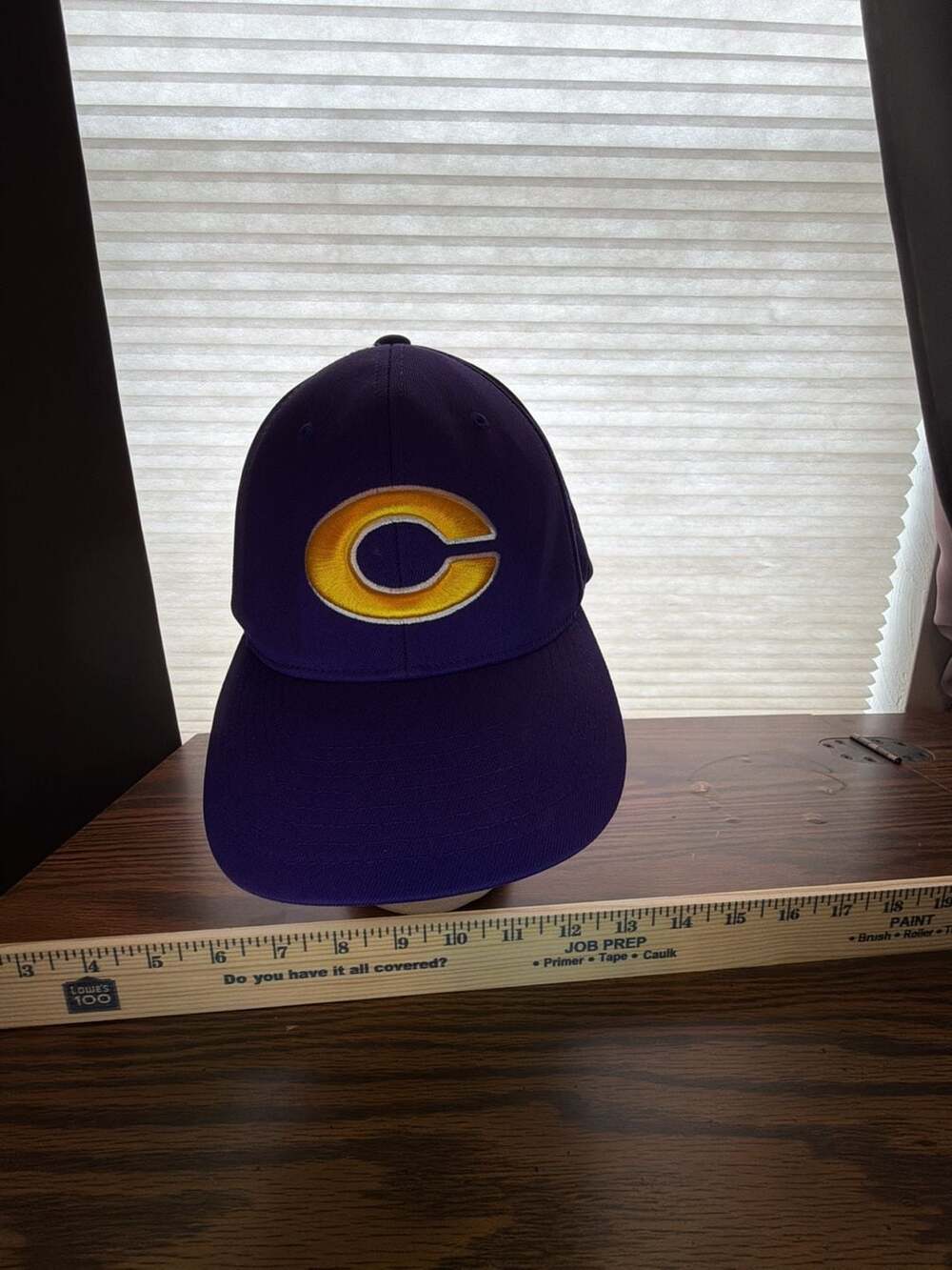 Cap America Flexfit Purple Hat Cap Size L-XL Style 8503 C Logo